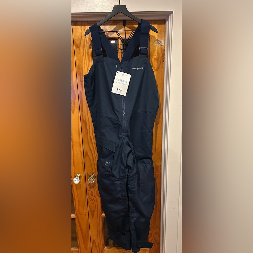 Henri Lloyd Blue Eco Hi-Fit Sailing Bibs New with Tags